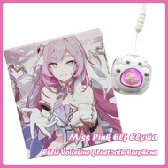 Honkai Impact 3 K68 Elysia True Bluetooth 5.3 Earphone With Ellie Voiceline Miss Pink Elf Genshin Im