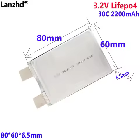 1-15pcs 3.2V Lifepo4 battery 30C 60C 2200mAh For starting power supply model airplane Cells DIY 12V 