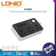 LDNIO SC3604 Extension Power Cord Universal Plug with USB Output