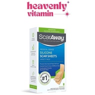 ScarAway Advanced Silicone Scar Sheets Medical Grade-8 Reuseable Sheet