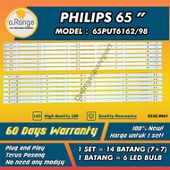 65PUT6162S/98 PHILIPS 65" LED TV BACKLIGHT(LAMPU TV) PHILIPS 65 INCH LED TV BACKLIGHT 65PUT6162 65PU