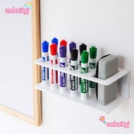 AHTY Pen Holder, Acrylic Eraser holder Marker Holder Rack, Whiteboard Marker 10 Slots Wall Mounted S