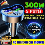 Car charger adapter 800W Super flash charging 5 in 1 Car charger fast charging Usb car charger