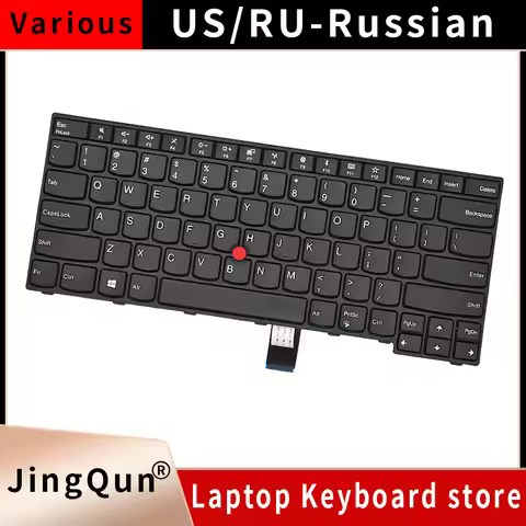 New US Russian Spanish Laptop Keyboard for Lenovo E470 E470C E475 FRU 01AX040 01AX094 SN20K93258 Rep