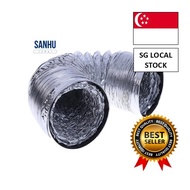 [SG FREE 🚚]4 Inch 100mm Ventilation Pipe PVC Aluminum Tube Air Ventilation Pipe Hose Flexible Exhaus