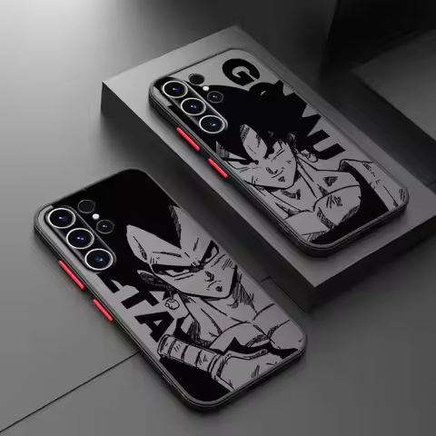 Dragon Ball Goku VS Vegeta Phone Case for Samsung Galaxy S21 S23 Ultra S20 Note 20 10 S22 Plus S9 S2