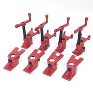 (4pcs) H Style 3/4 inch Pipe Clamp Heavy Duty Woodworking Wood Gluing Pipe Clamps Tool