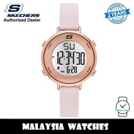 (OFFICIAL WARRANTY) Skechers SR6168 Magnolia Womens Quartz Digital Rose Gold-Tone Case Blush Pink Si