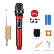 Chargeable UHF Handheld Wireless Microphone ,Microphone System with Mini Receiver for Karaoke Singing Machine, Home KTV