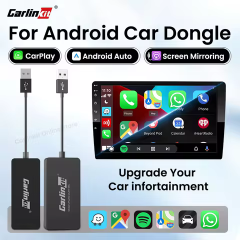 CarlinKit CarPlay Android Auto Wireless Dongle USB Auto Connect Screen Mirroring for Modified Androi