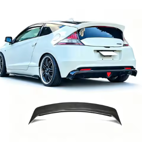 Real Carbon Fiber J Style Ducktail Rear Spoiler Trunk Lid Tail Wing Replacement Car Modification Acc