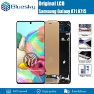 Original Super AMOLED For Samsung Galaxy A71 A715 A715F A715FD LCD Display Digital Touch Screen with