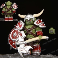 Third Party Medieval Knights Orc Warriors MOC Assembled Building Blocks Minifigures Army Toys N813A 