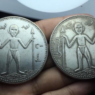 Koin Kuno Yasin Pedang Tahun 1818 Langka 2PCS