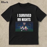 I Survived 99 Nights Mario And Peach Game Summer Short Sleeve Tshirt