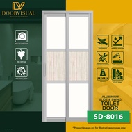 Slide and swing toilet door asstl-07