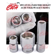 3PCS CAR ENGINE FUEL INJECTOR INJECTION SOCKET SEATTDI AUDI VOLKSWAGEN SKODA CWH TOOLS TRADING SDN B
