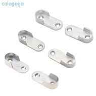 COLO 4pieces Rail Rod End Flange Hanging-Rail Rod Wardrobe  Brackets Curtain Rail