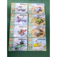 DIVERSE COMBINATIONS BLOCK LOTS OF 8 (COMPLETE)