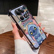 Redmi Note 15 Pro+ 5G Stitch Plated Shockproof Clear Case xiaomi Note15 Pro Resistant Cover Lovely C