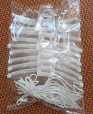 10 Pcs Mask Mouth Shield Penutup Pelindung Mulut Koki Barista Face Shield Transparan Masker