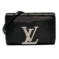 LOUIS VUITTON shoulder bag EPI Electric leather pm Louise M41627 Noir Direct from Japan Secondhand