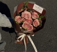 鮮花卡布奇諾玫瑰花束