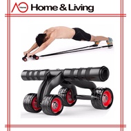 AO Home Fitness ABS Roller 4 Wheel Abdominal Exercise Gym Fitness
