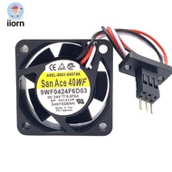 Sanyo 9WF0424F6D03 A90L-0001-0507#A 4020 Fan with Three-Pin Hair Naco Plug