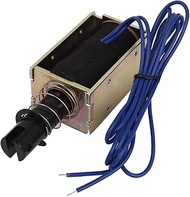 Uxcell a14052300ux1091 Stroke Pull Type Open Frame Solenoid Electromagnet, DC 24V, 0.8 Amp, 5.1N For