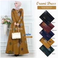 AM - ORAMI Dress GAMIS Wanita DIANA DENIM JUMBO TERBARU BUMIL / Fahira