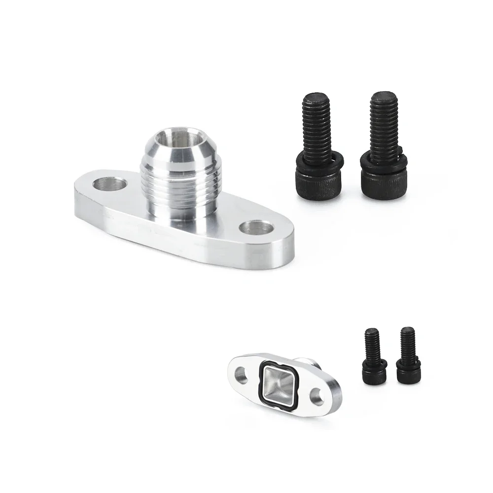 Hole pitch 2"/51mm Turbo Oil Drain Return Flange Adapter AN10 CNC Process No gasket leakproof for T3