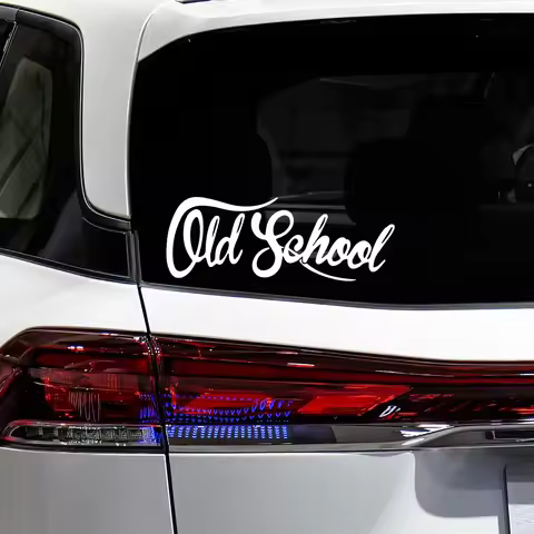 Car Sticker Creative Old School Car Sticker Auto Euro Oldstyle Vintage Vinyl Decal Waterproof Auto D