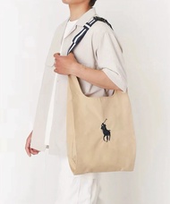 Polo Ralph Lauren經典美式復古尼龍防水輕便手提/單肩購物袋