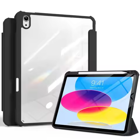 With Pencil Holder Case For iPad Pro 11 12.9 2017 9.7 2018 Cover iPad 10.5 10.2 Air 4 5 10.9 10th 11