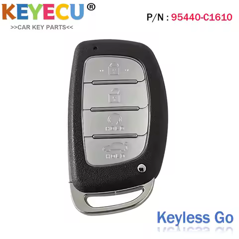 KEYECU for Hyundai Sonata 2018 2019 Proximity Smart Remote Key Fob 4 Buttons With Start Engine , 433