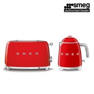 Smeg Breakfast Set Mini Kettle KLF05RDUK + Toaster TSF01RDUK (Red)