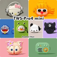 【Direct supply】For TWS-Pro4 mini Casing Case Soft Silicone Earphone Case Niche Cartoon NO.4