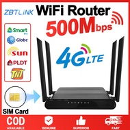 ZBTlink strong signal 4G SIM card router 500Mbps 4G modem 2.4GHz antenna network home router
