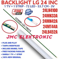 Backlight TV LG 24LN4100 24MN33A 24MN42A 24MN44A 24LB452A V236B1-LE1-TREF5 Led Backlight Tv LG 24 In