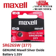 SR626SW (377) GENUINE Maxell Silver Oxide Battery 1.55V (SR626/SR626SW/377)