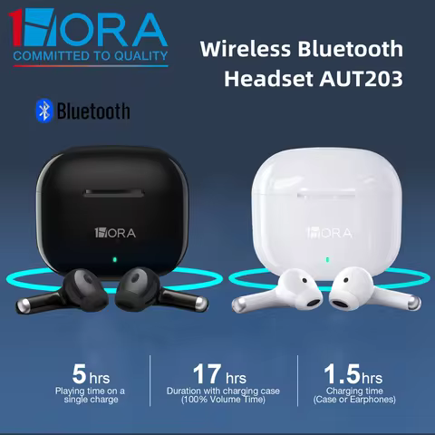 1HORA Wireless earphone AUT203 Bluetooth 5.3 Headsets Low power consumption Type-C Compatible with I