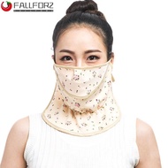 AFALLFOR Sunscreen Face Veil, Anti-UV Outdoor Face Gini Summer Ice Silk Face Mask, Fashion Fishing V
