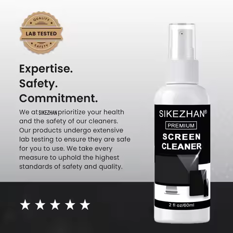 Premium 60ml Screen Cleaner Spray Kit & Cloth - Streak-Free for LCD LED OLED TV,Monitor,Laptop,Table