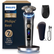 Philips Shaver i9000 Prestige Ultra Wet & Dry Electric Shaver Dark Slate Skin IQ Pro Technology Trip