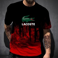 Men's Street Clothing Crocodile 3D Printing Men's T-shirt Soft Crocodile Shirt Casual Loose Men's Sports T-shirt