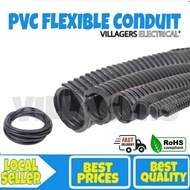 1 Meter Wire Conduit Wire Loom Sleeve Tube Automotive Wire Conduit PVC Black Heat Resistant