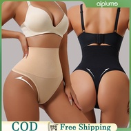Alplume 2Pcs Seamless Thong Shapewear for Women Tummy Control Body Shaper Panties Girdle High Waist