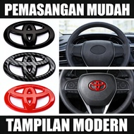 TOYOTA Car Wheel Casing Sticker Steering Wheel Logo Emblem 6.5cm Steering Wheel