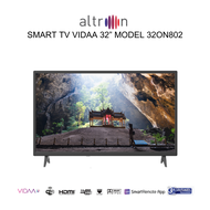 ALTRON SMART TV VIDAA 32 นิ้ว รุ่น 32ON802 (สามารถออกใบกำกับภาษีได้)